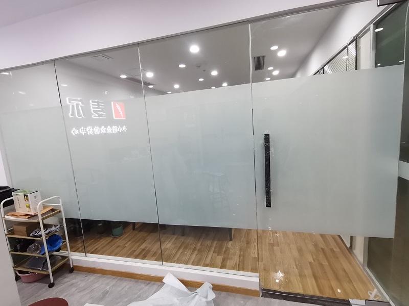 辦公室玻璃白磨砂膜